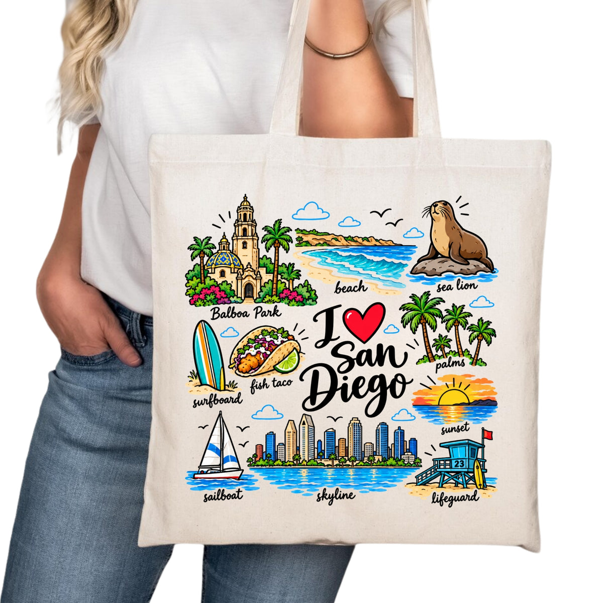 San Diego Tote Bag
