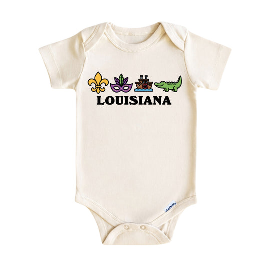 Louisiana Baby Onesie ®, Pelican State Baby Bodysuit for Boys Girls