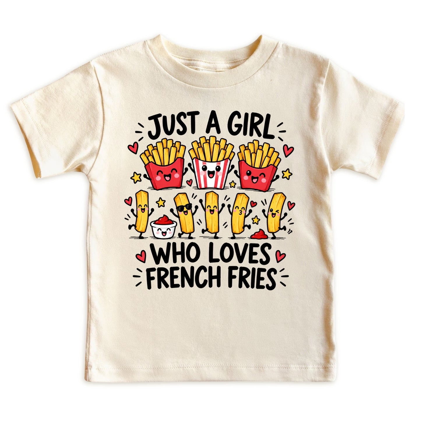 Just a Girl Who Loves French Fries Kids T-Shirt