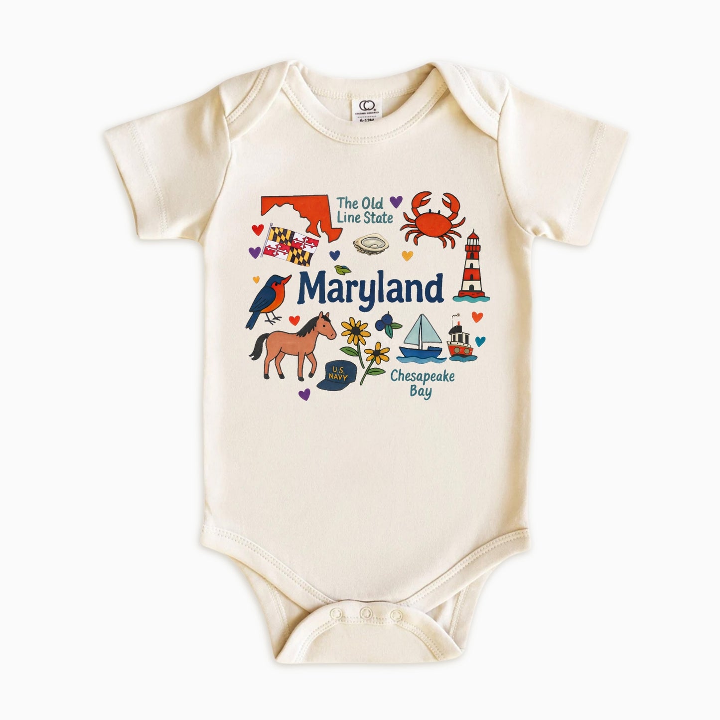 Maryland Kids Sweatshirt – Old Line State Icons