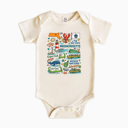 Massachusetts Kids Sweatshirt – Bay State Icons