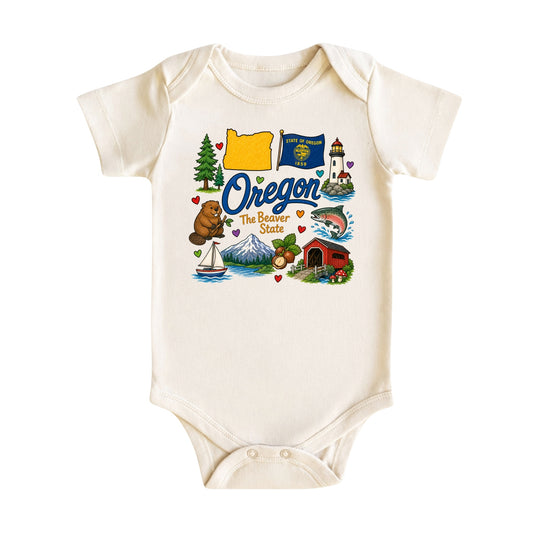 Oregon Baby Bodysuit for Boys Girls