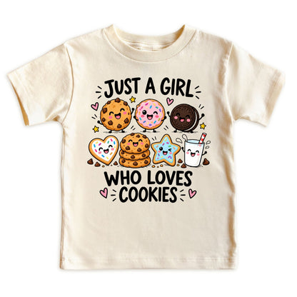 Just a Girl Who Loves Cookies Kids T-Shirt