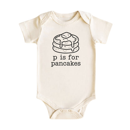 P Is for Pancakes Baby Bodysuit