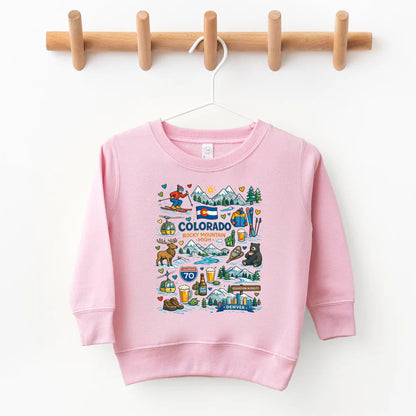 Colorado Kids Sweatshirt – Rocky Mountain State Icons