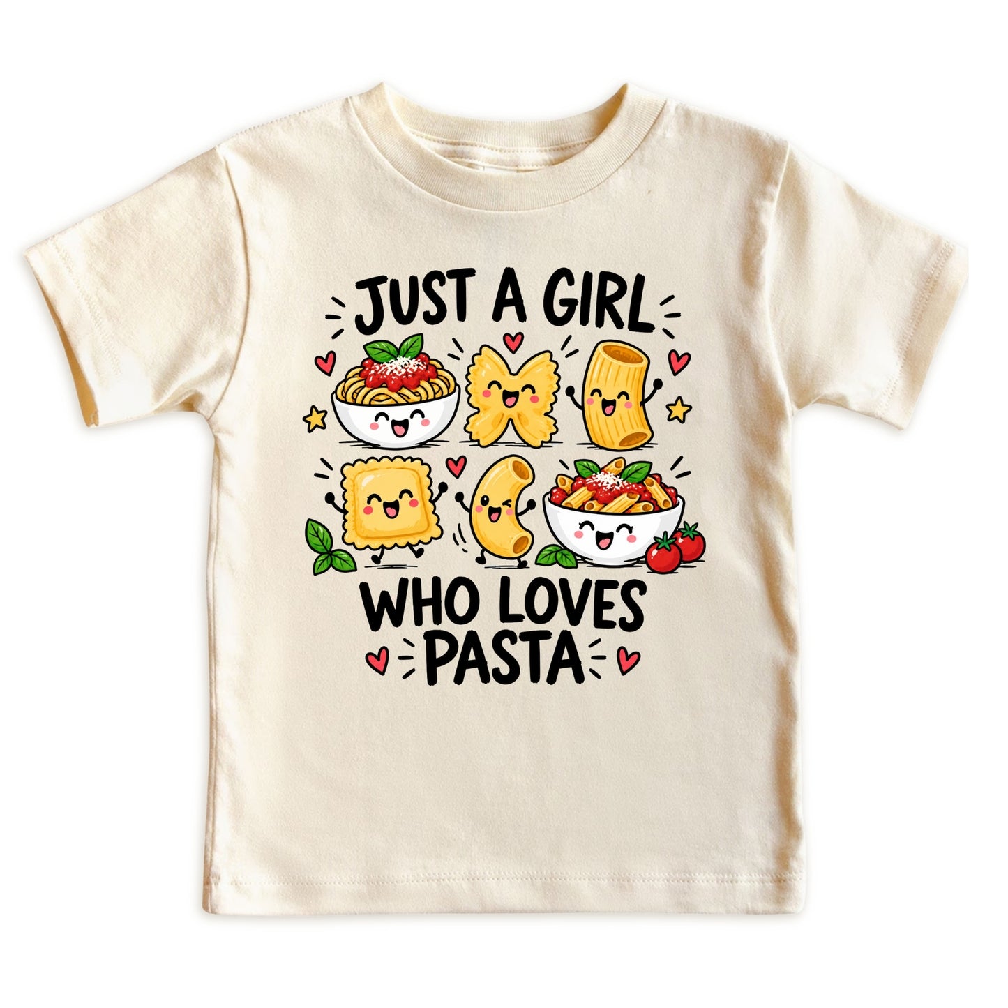 Just a Girl Who Loves Pasta Kids T-Shirt