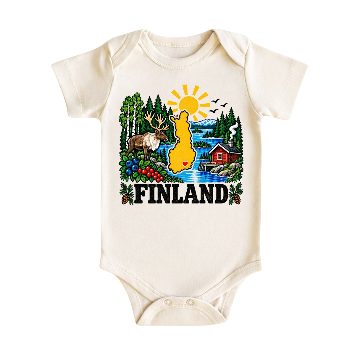 Finland Baby Bodysuit