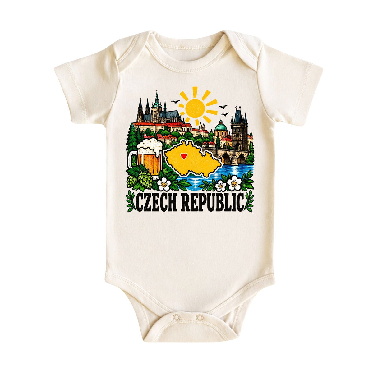 Czech Republic Baby Bodysuit