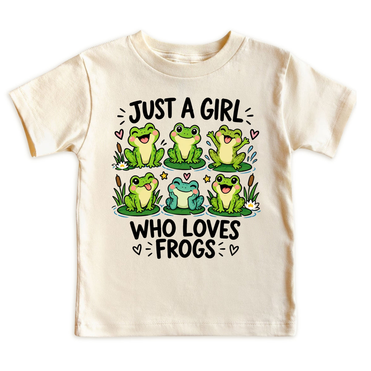 Just a Girl Who Loves Frogs Kids T-Shirt