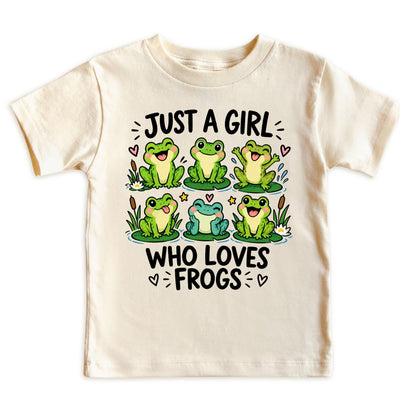 Just a Girl Who Loves Frogs Kids T-Shirt