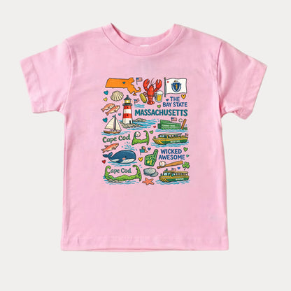 Massachusetts Kids Sweatshirt – Bay State Icons