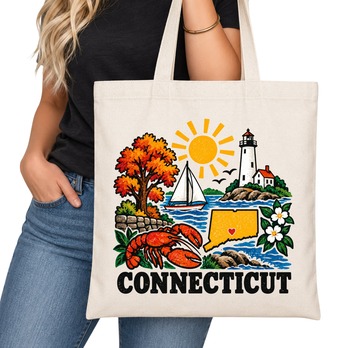 Connecticut Tote Bag
