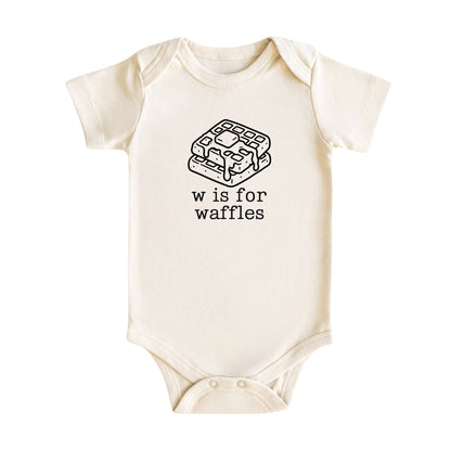 W Is for Waffles Baby Bodysuit
