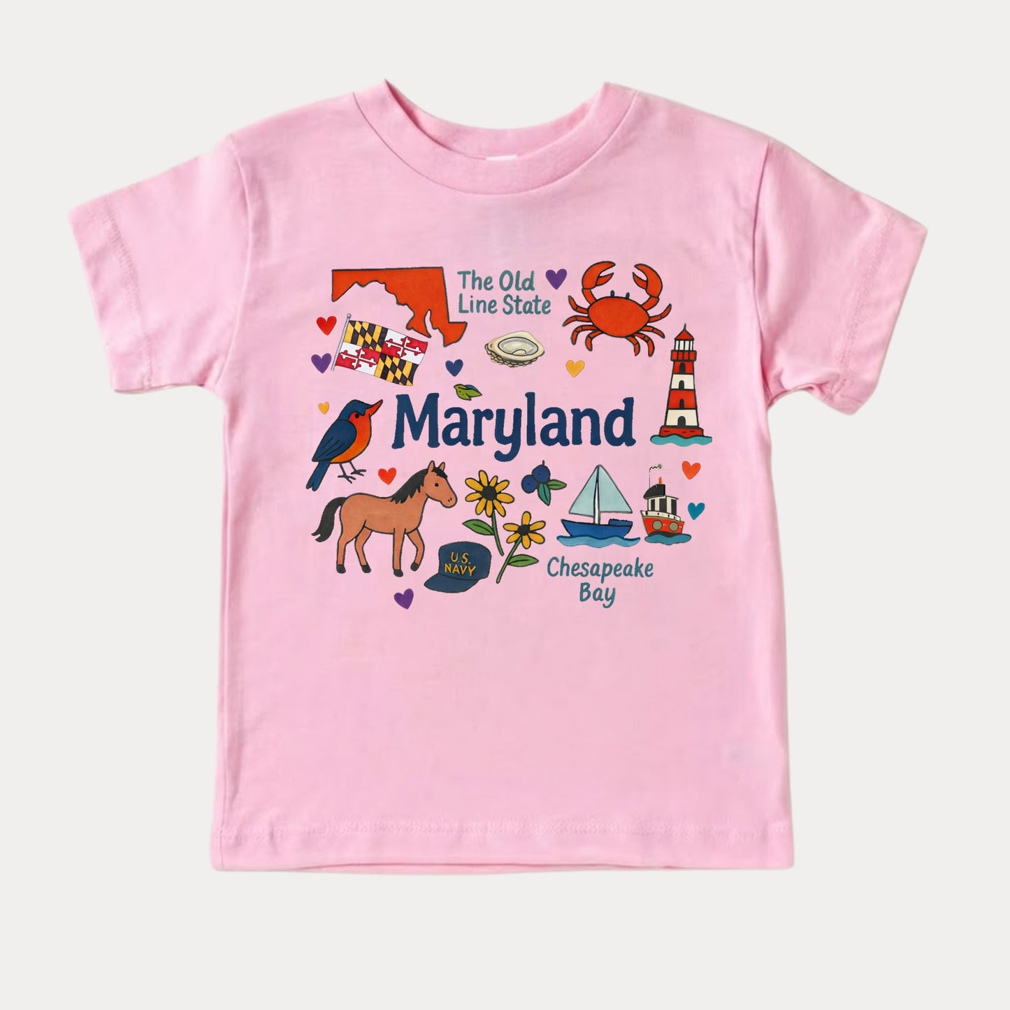 Maryland Kids Sweatshirt – Old Line State Icons