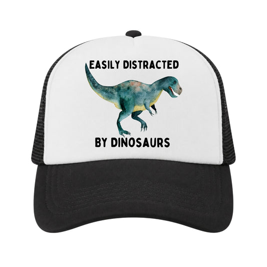Dinosaur Trucker Hat for Kids, Girls Boys Dinosaur Lover Gift