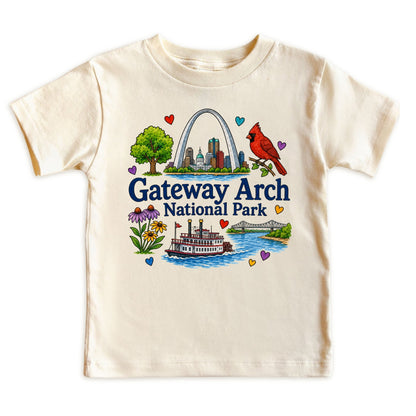 Gateway Arch National Park Kids T-Shirt