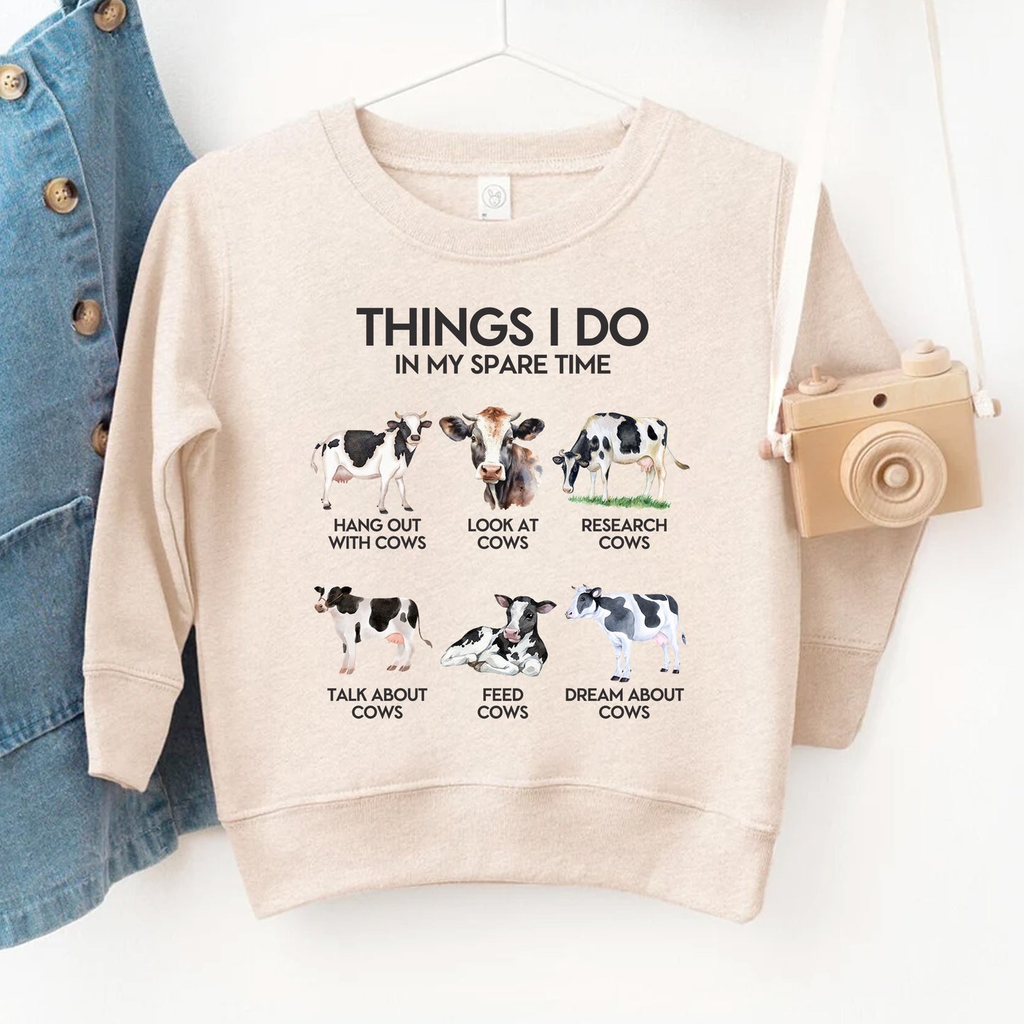 Things I Do In My Spare Time - Cow Kids T-Shirt
