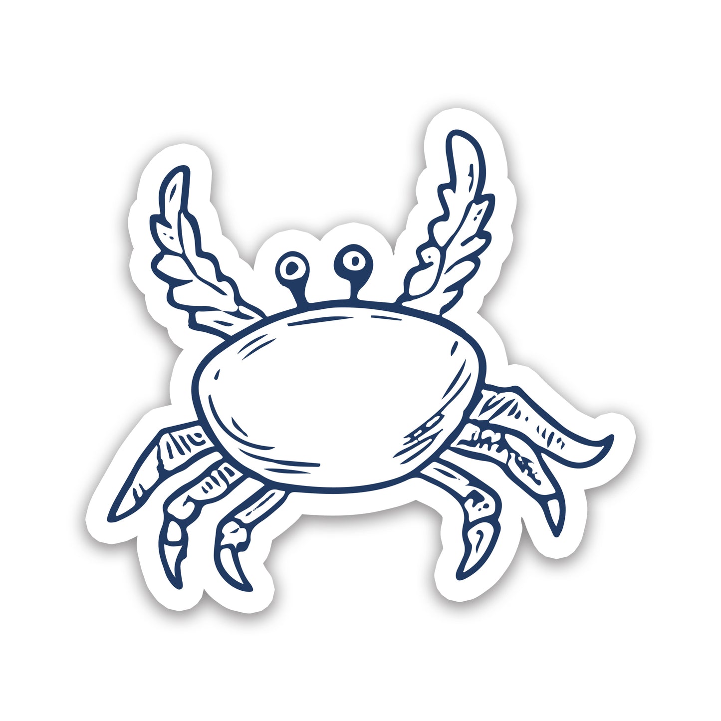 Blue Crab Coastal Vinyl Sticker