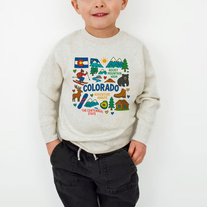 Colorado Kids T-Shirt – Rocky Mountain State Icons