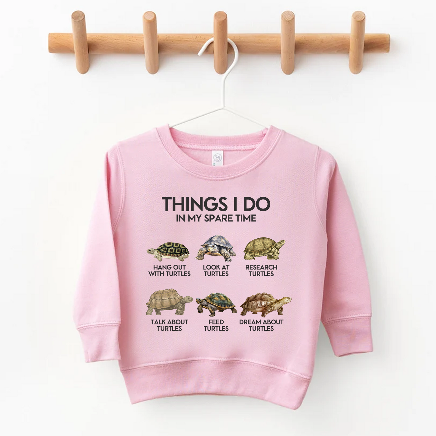 Things I Do In My Spare Time - Turtle Kids Shirt