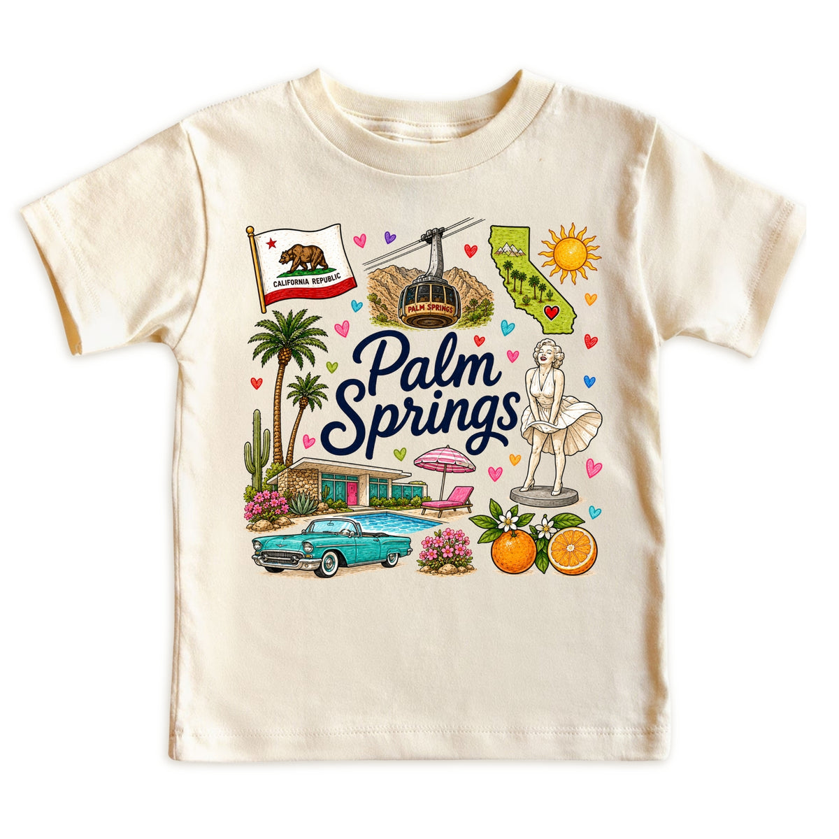 Palm Springs California Baby Bodysuit for Boys Girls