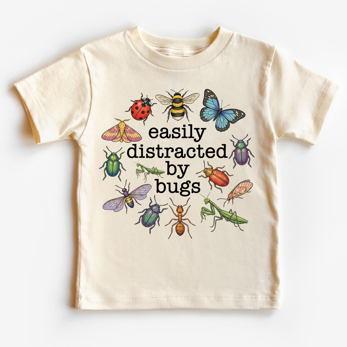 Easily Distracted By Bugs Kids T-Shirt