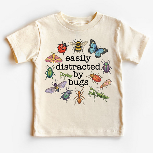 Easily Distracted By Bugs Kids T-Shirt