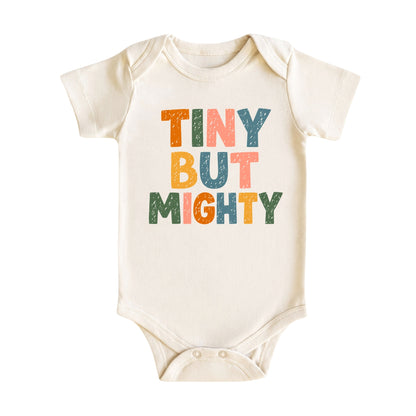 Tiny But Mighty Cotton Baby Bodysuit