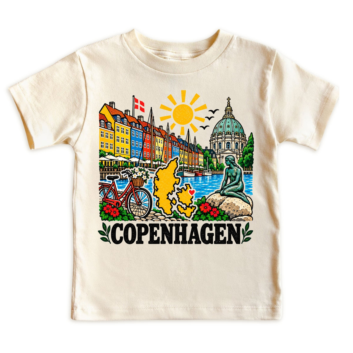 Copenhagen Denmark Baby Bodysuit