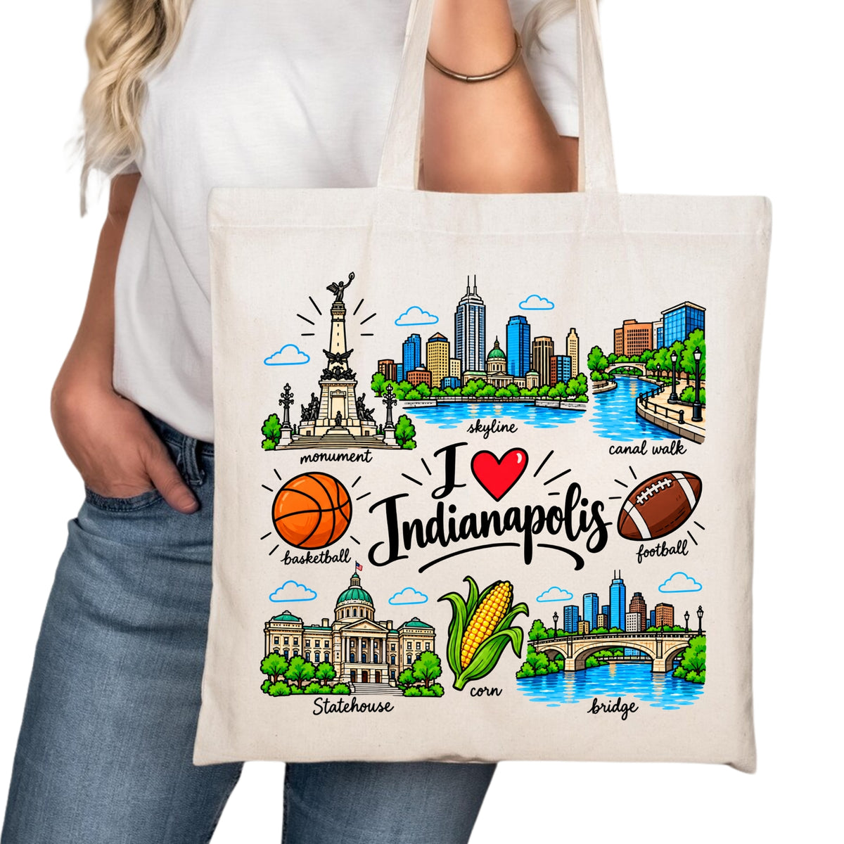 Indianapolis Tote Bag