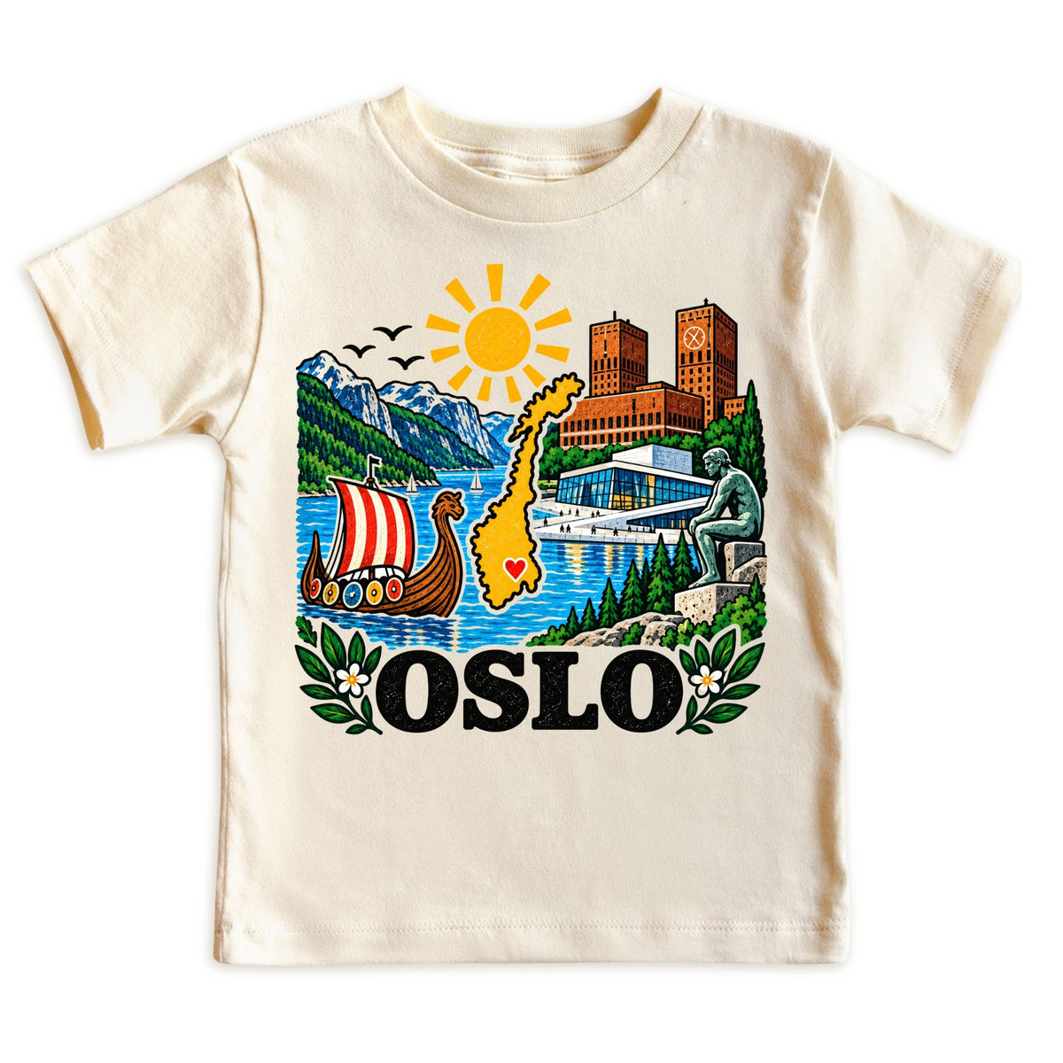 Oslo Norway Baby Bodysuit