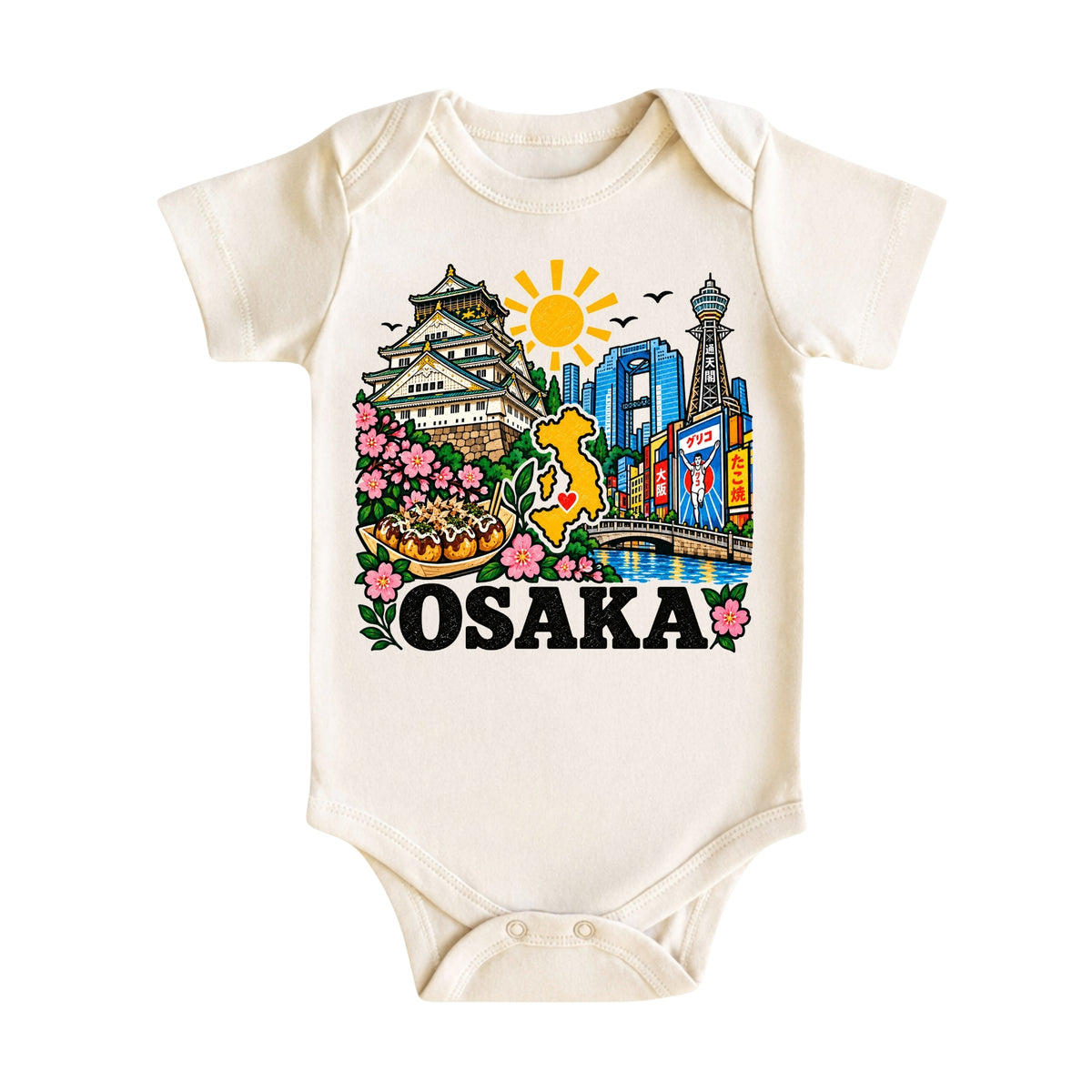 Osaka Japan Baby Bodysuit