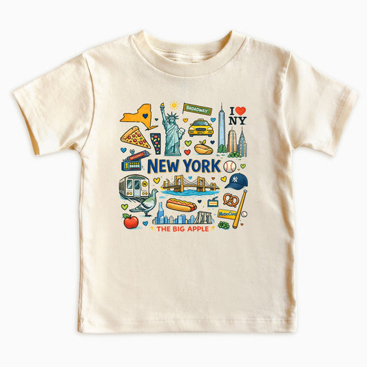 New York Kids T-Shirt – Big Apple Icons