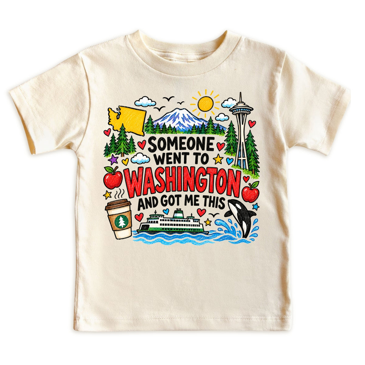 Washington Tee for Boys Girls