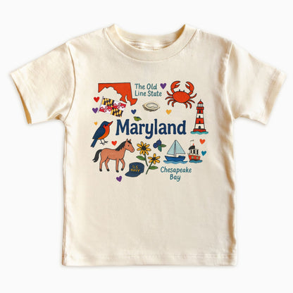 Maryland Kids Sweatshirt – Old Line State Icons