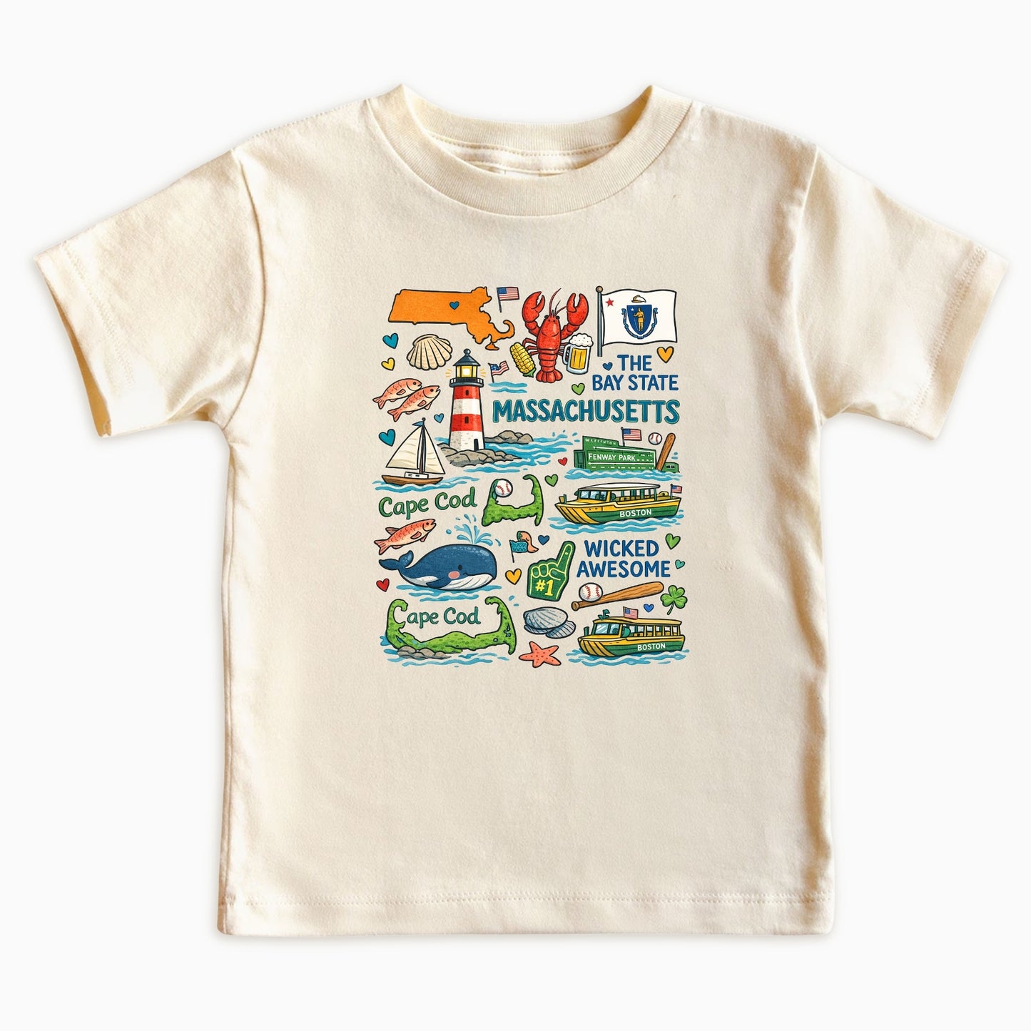 Massachusetts Kids Sweatshirt – Bay State Icons