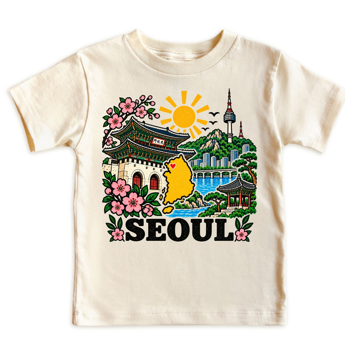 Seoul South Korea Baby Bodysuit