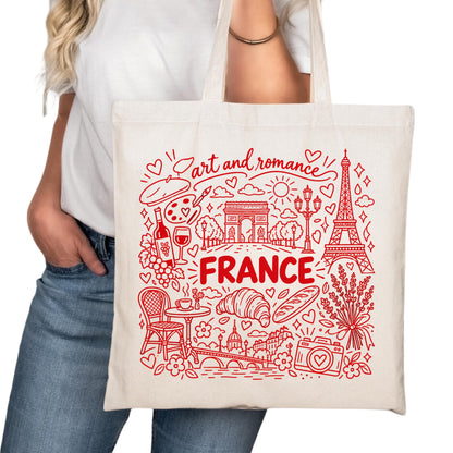 France Symbols Tote Bag