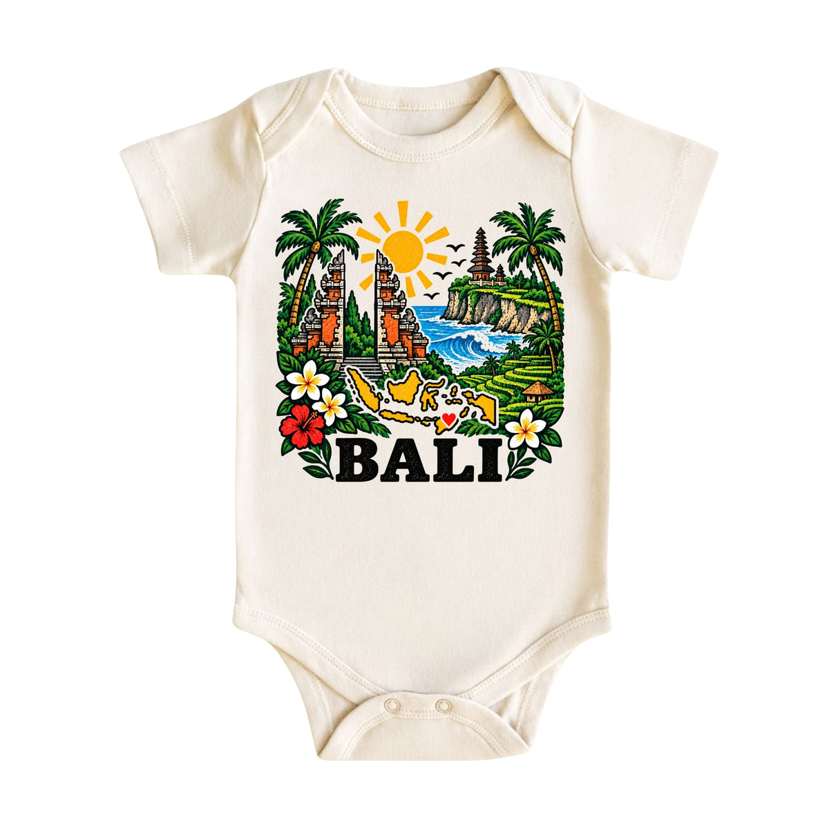 Bali Indonesia Baby Bodysuit