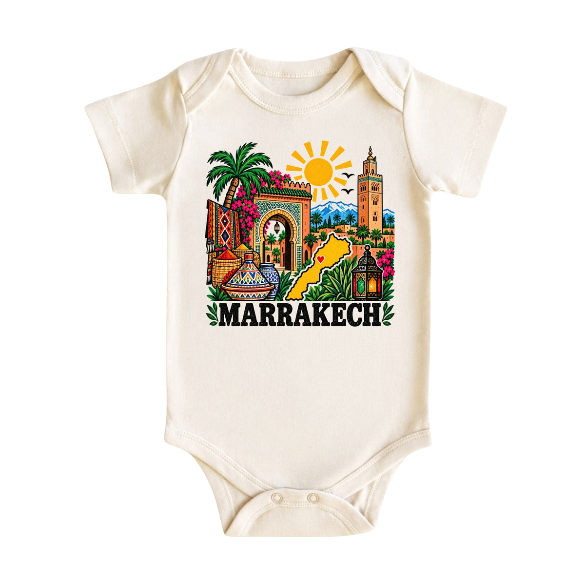 Marrakech Morocco Baby Bodysuit