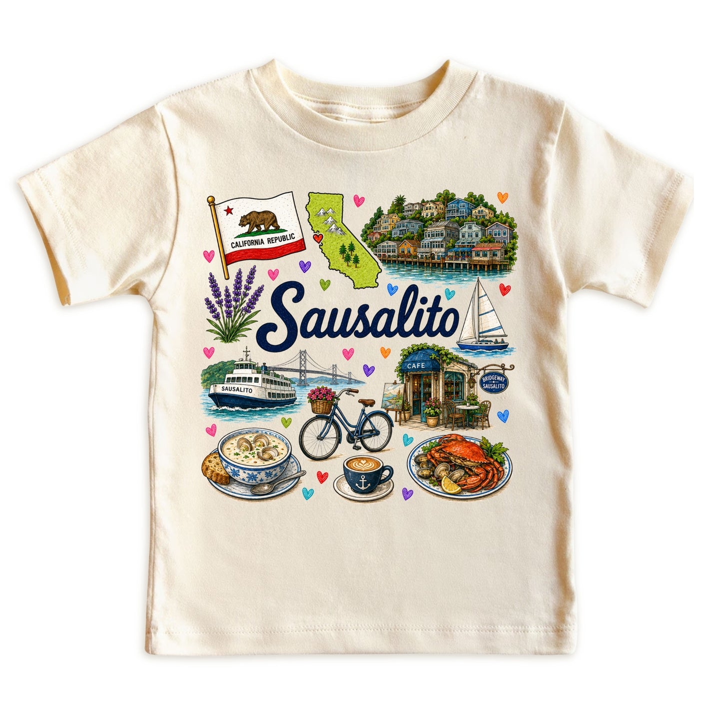 Sausalito California Baby Bodysuit for Boys Girls