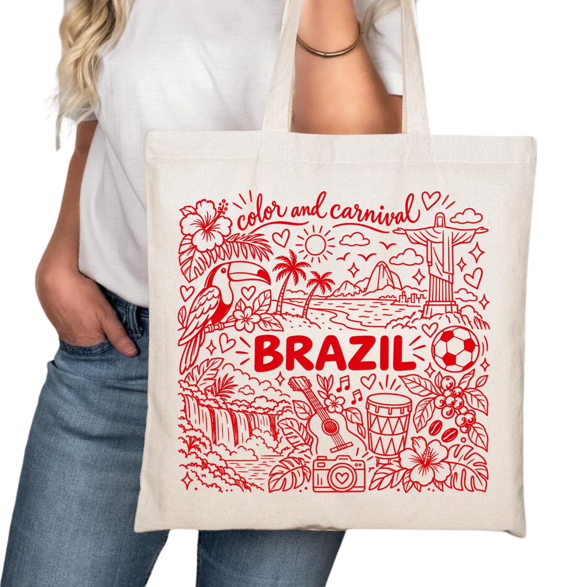 Brazil Symbols Tote Bag