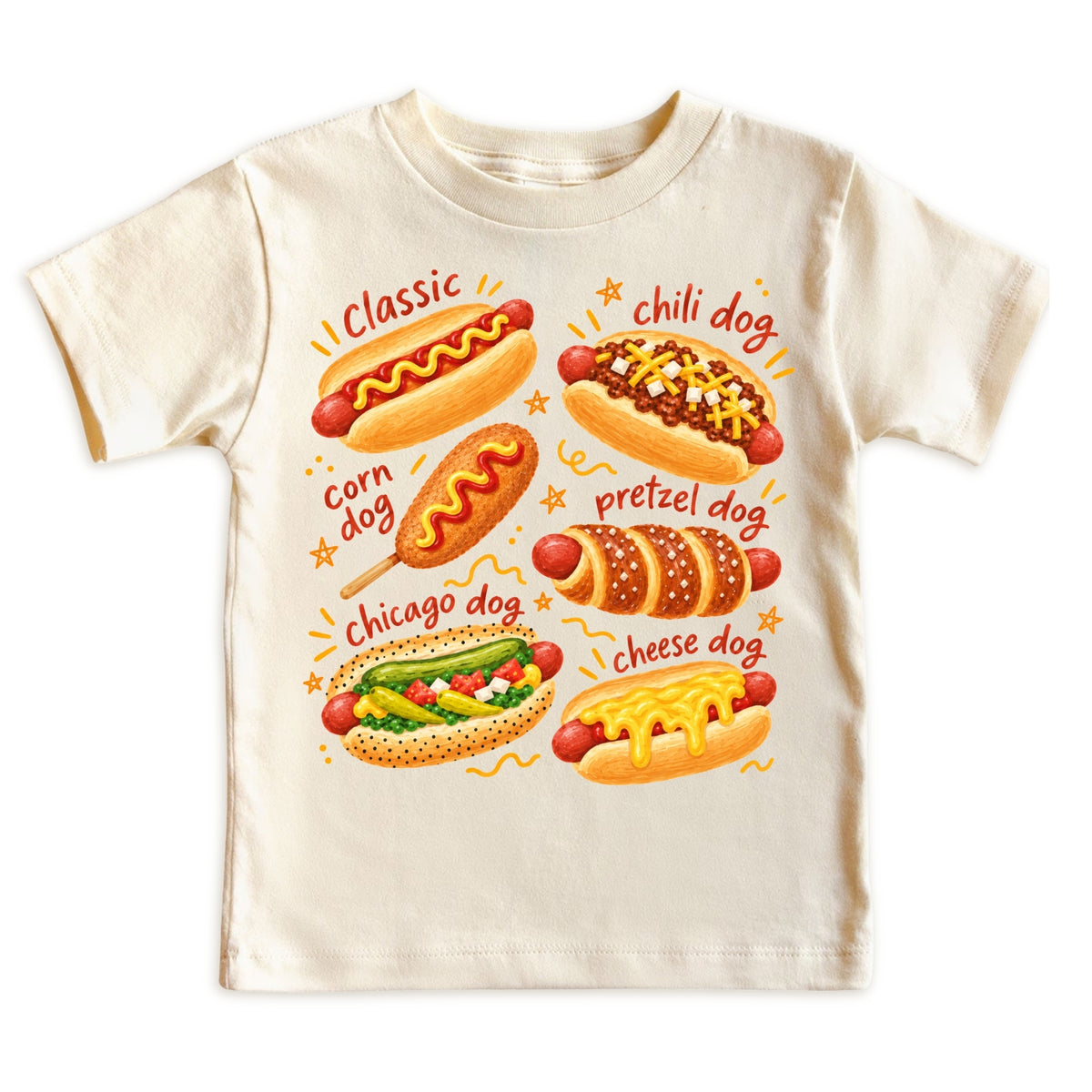 Hot Dog Lover T-Shirt for Girls Boys