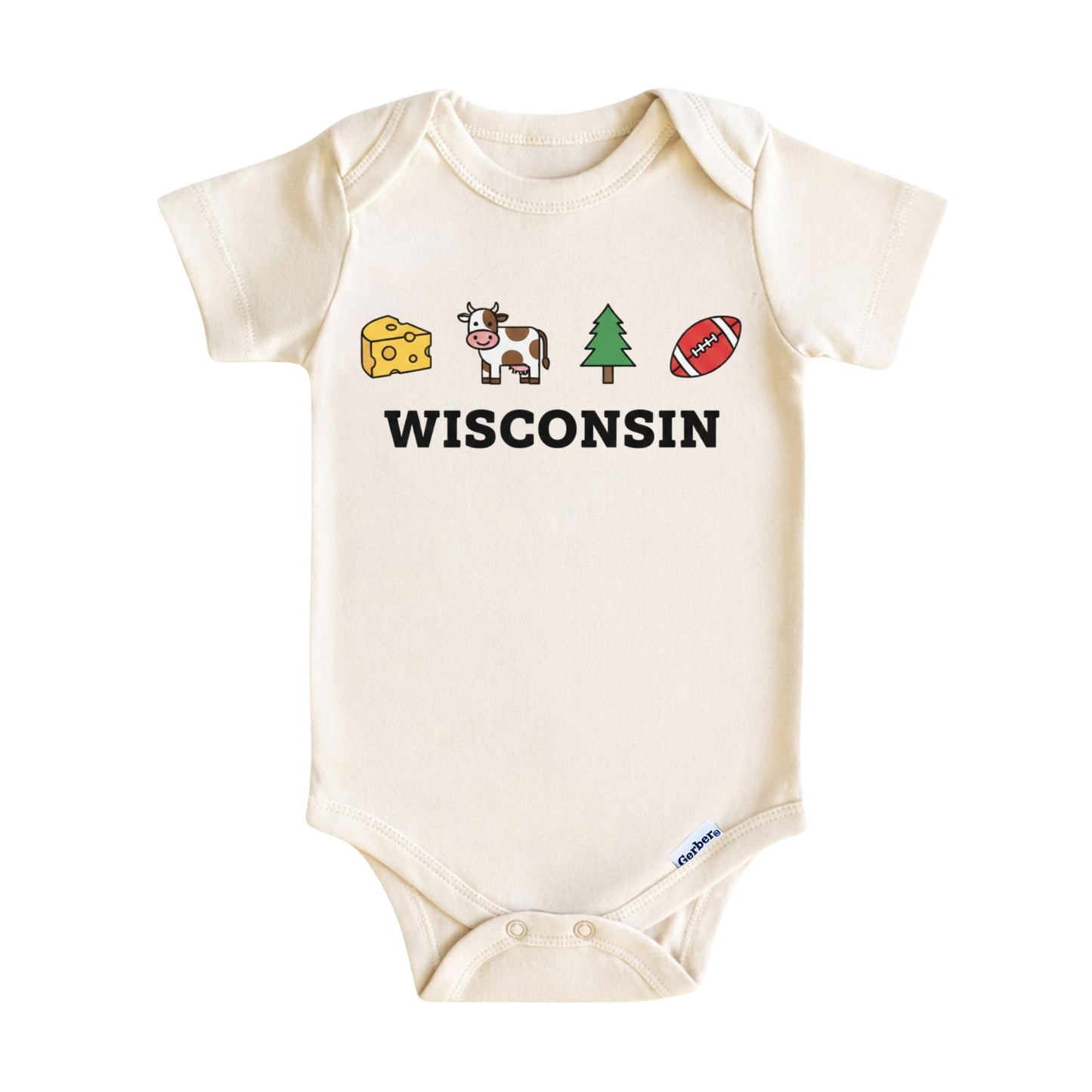Wisconsin Baby Onesie ®, Dairyland Baby Bodysuit for Boys Girls