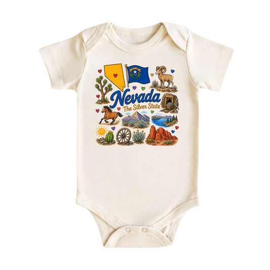 Nevada Baby Bodysuit for Boys Girls