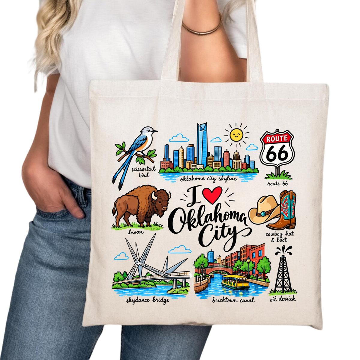 Oklahoma City Tote Bag