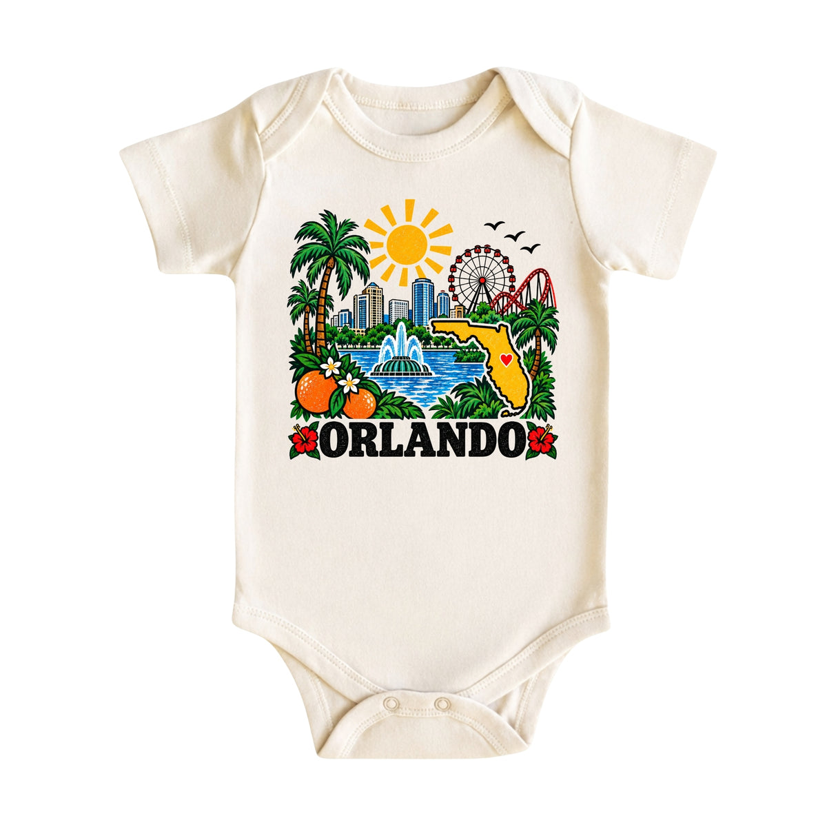Orlando Florida Baby Bodysuit
