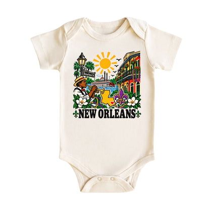 New Orleans Louisiana Baby Bodysuit