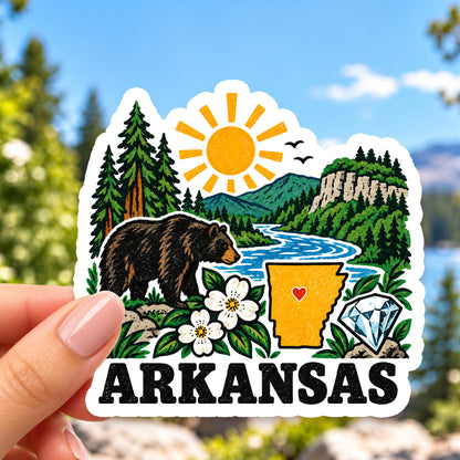 Arkansas Retro Sticker