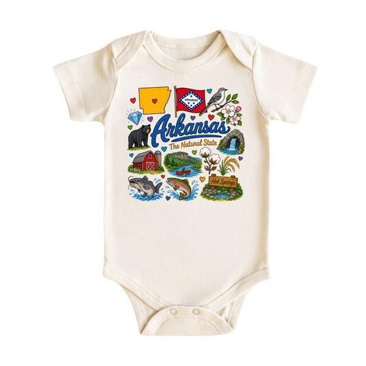 Arkansas Baby Bodysuit for Boys Girls